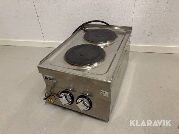 Dubbel kokplatta för storkök Wery