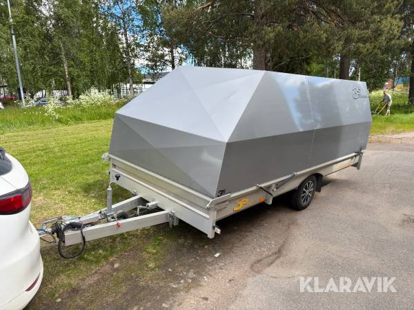 Personbilssläp 3S Alutrailer med kåpa
