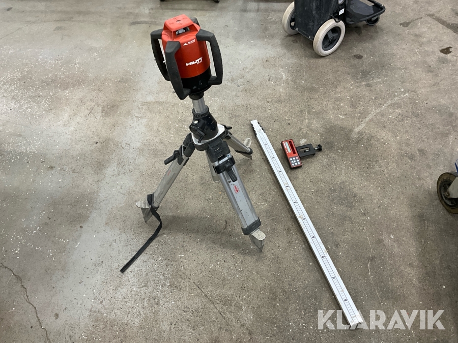 Bygglaser Hilti PR25 mottagare, stativ och sticka