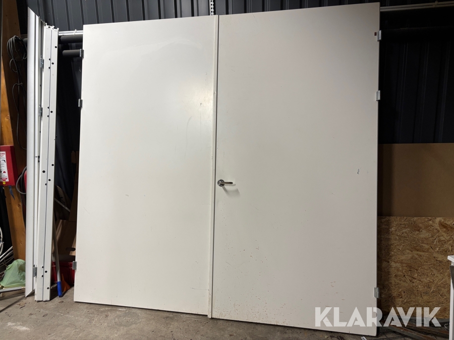 Brandklassad dubbeldörr Daloc S30 2,25mx2,22m