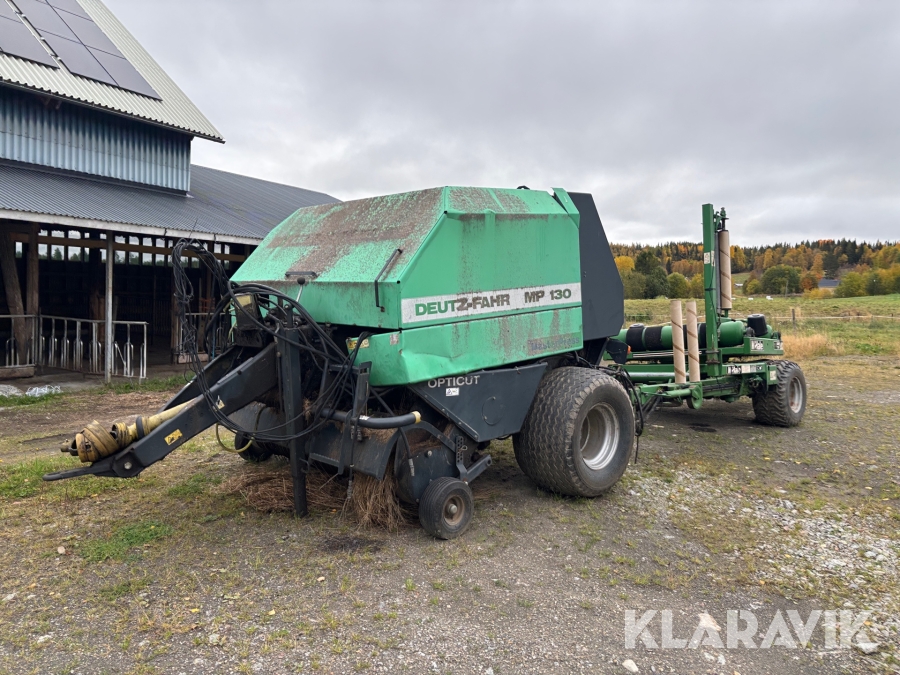Balpress Deutz-Fahr MP 130 med McHale inplastare