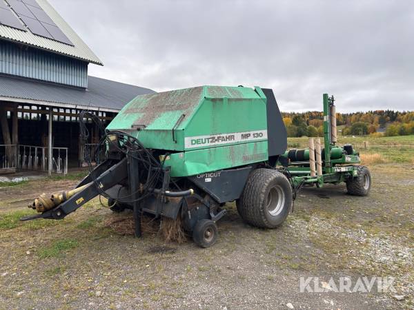 Balpress Deutz-Fahr MP 130 med McHale inplastare