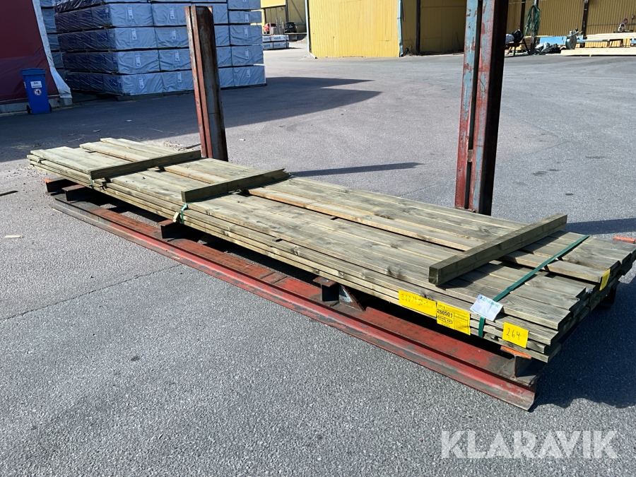 Virkespaket Tryckimpregnerat Trallvirke 28x120 183 Löpmeter