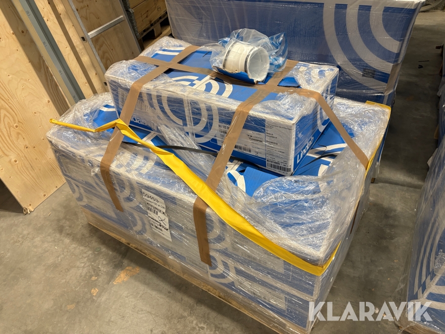 Böjar till ventilation Lindab BU 125- 30 VIT 84 st