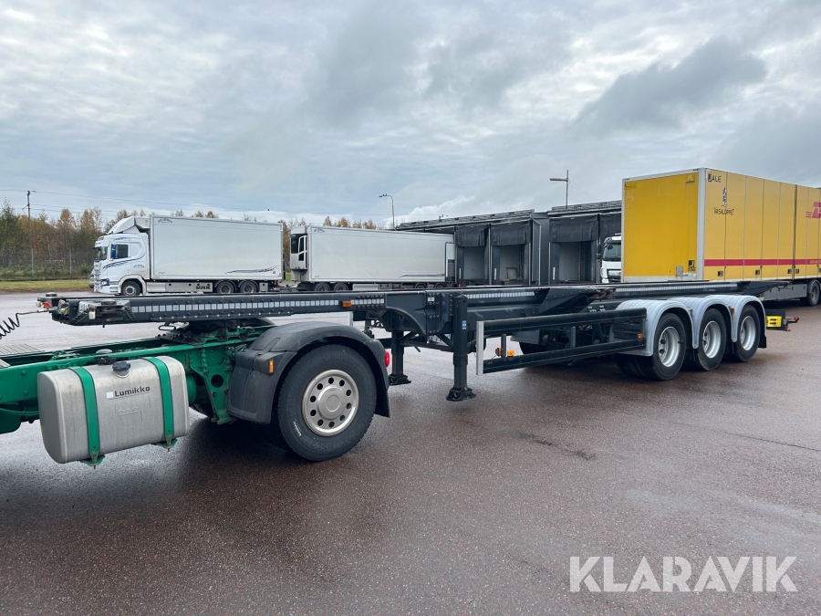 Containerchassie Scania ST39, Borlänge, Klaravik auktioner