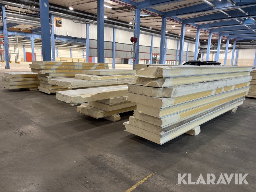 Sandwichpaneler för frys & kylrum BALEX METAL PIR STANDARD 150 mm (PU-PIR-W-ST) ca 122 kvm