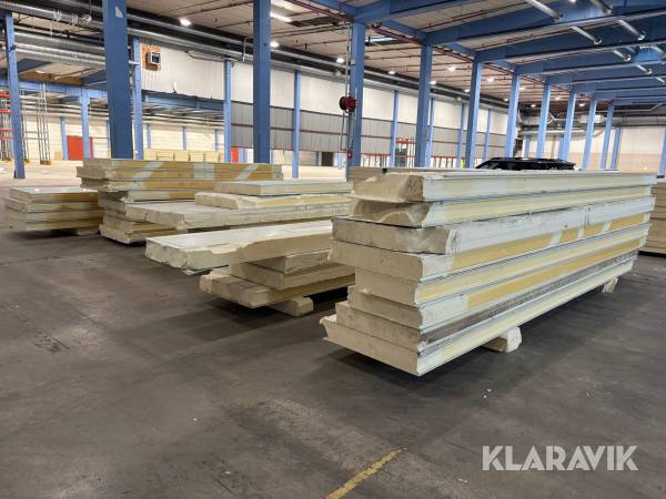 Sandwichpaneler för frys & kylrum BALEX METAL PIR STANDARD 150 mm (PU-PIR-W-ST) ca 122 kvm