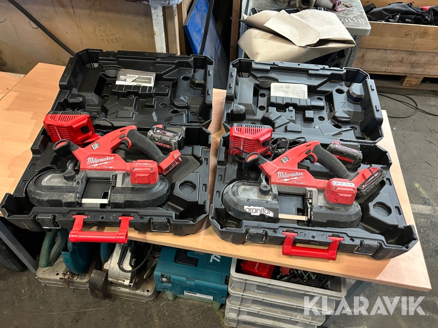 Bandsågar Miwaukee M18 FBS85-202C 2 st