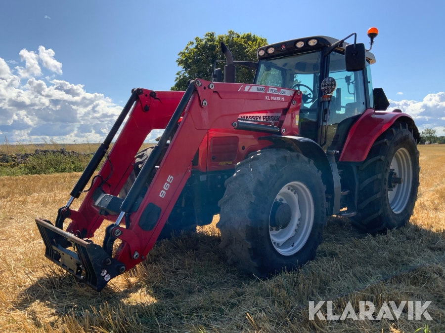 Traktor Massey Ferguson 7475 Dyna VT med frontlastare och frontlyft