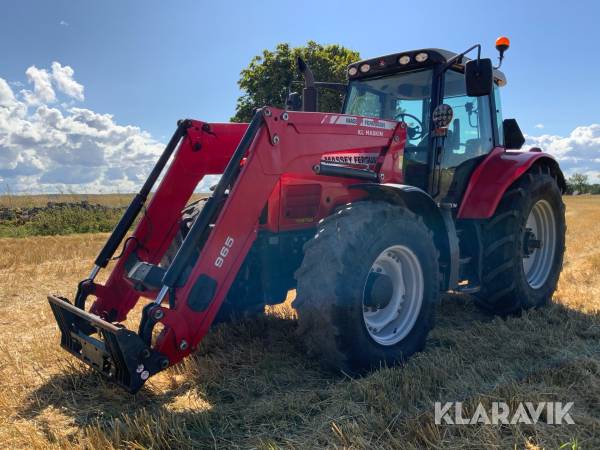 Traktor Massey Ferguson 7475 Dyna VT med frontlastare och frontlyft