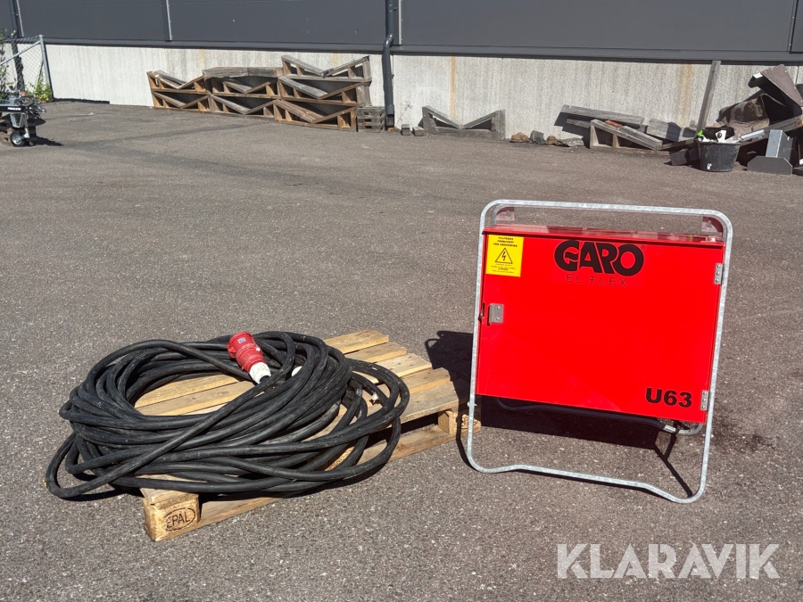 Elcentral & 50m kabel Garo El-Flex U63