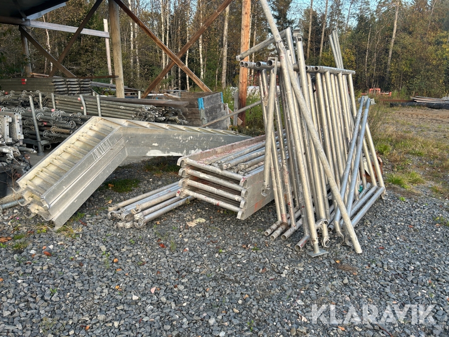 Byggställning aluminium OX1 en sektion 6x3 m