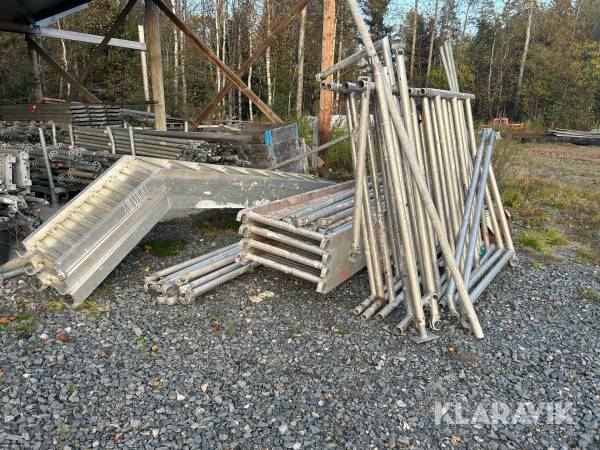 Byggställning aluminium OX1 en sektion 6x3 m