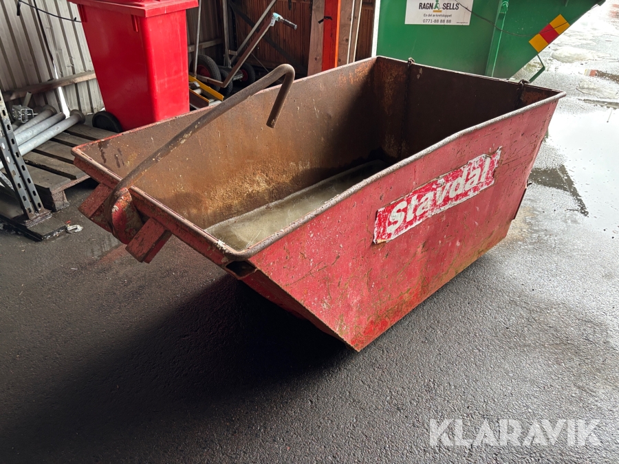 Materialbask självtömmande Alustep SLODA 402 2000L