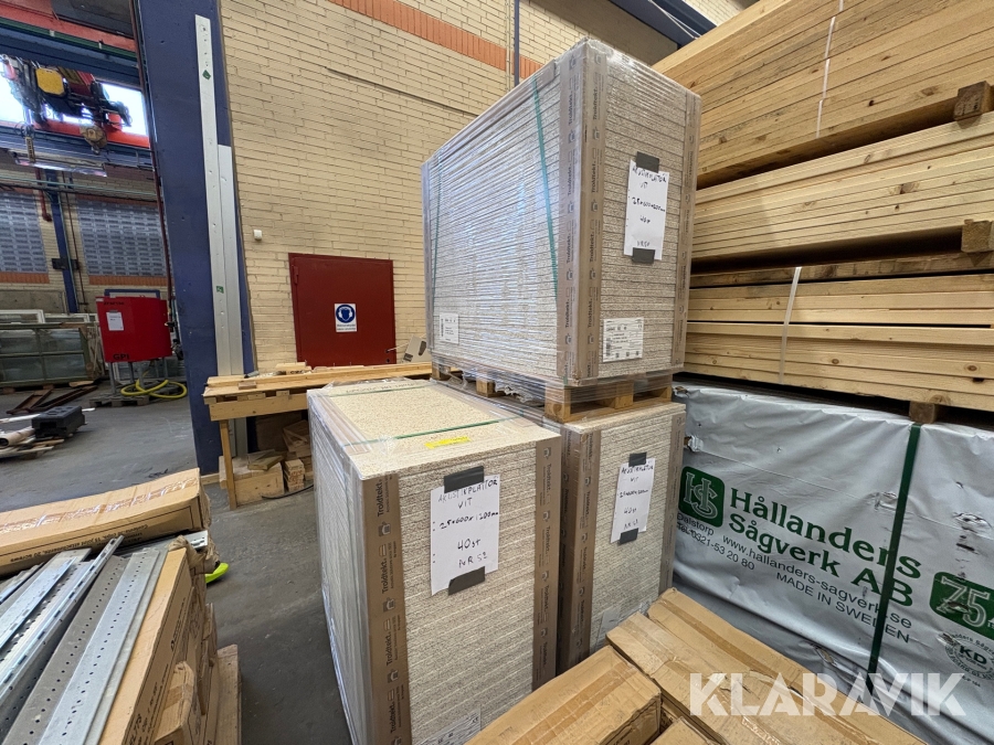 Akustikplattor Troldtekt Ljus ultra vit 101 120st