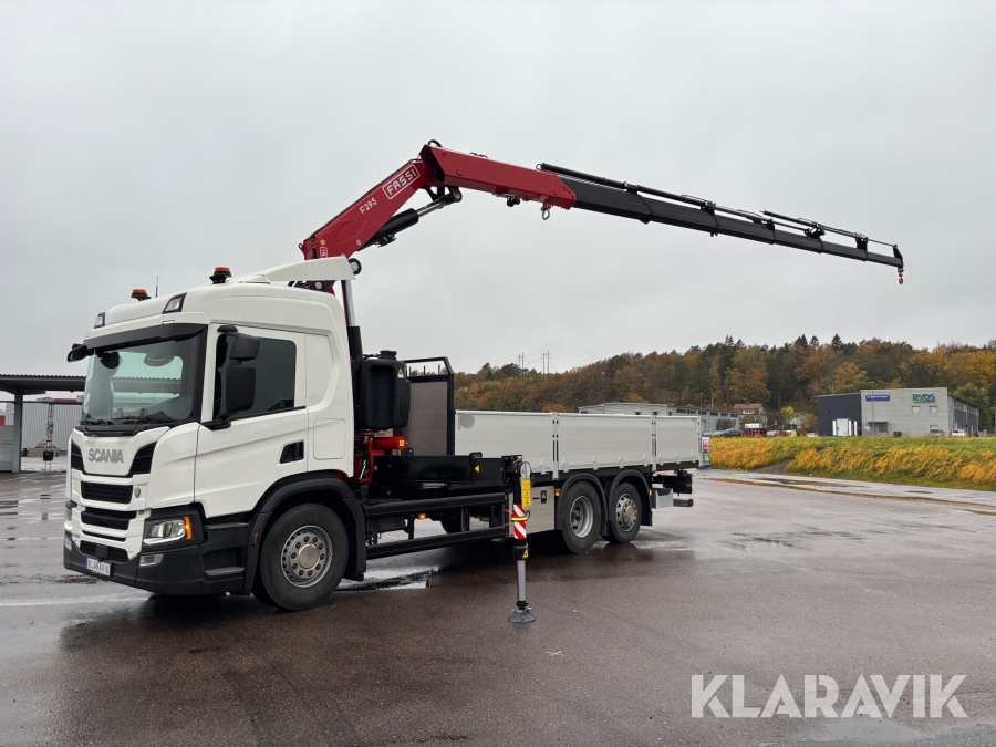 Kranbil Scania P500 6x2*4 med ny Fassi F295