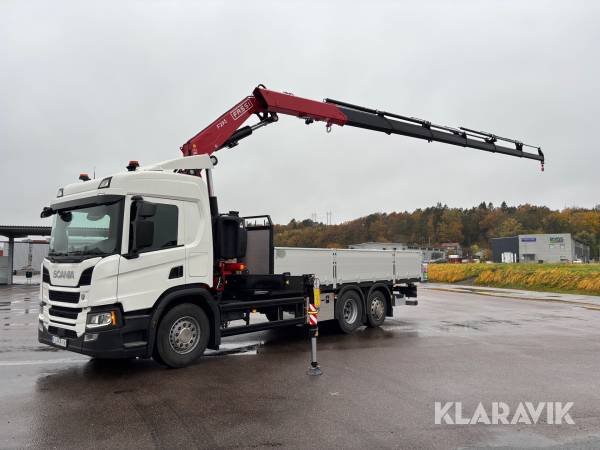 Kranbil Scania P500 6x2*4 med ny Fassi F295