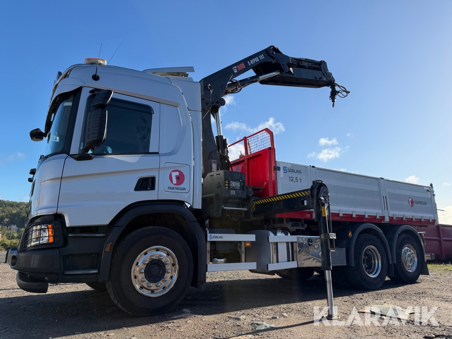 Kran & tippbil Scania P370 6x2