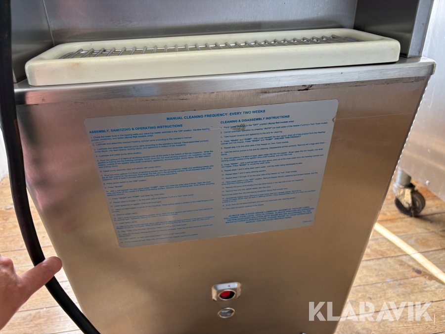 Glassmaskin Taylor PH71-58 med reservdelsmaskin