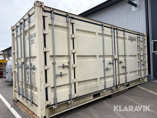 Container 20 fot öppningsbar långsida