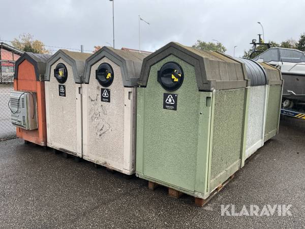 Kärlskåp miljöhus San Sac 18st