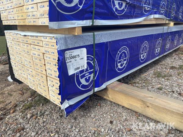 Virkespaket 45x195 4.8 m 288 lmp