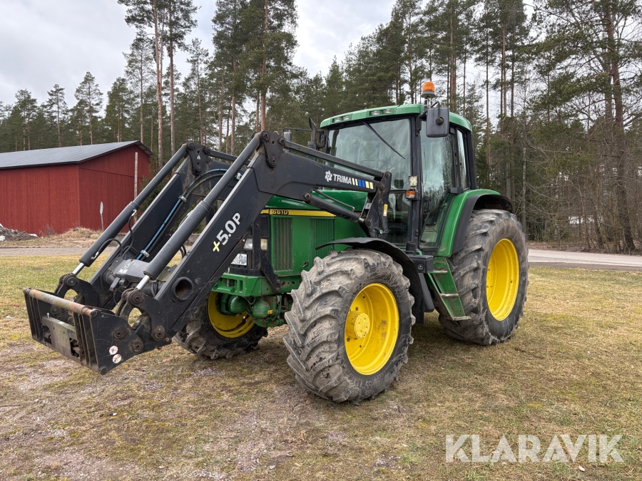 Traktor John Deere 6610 med lastare