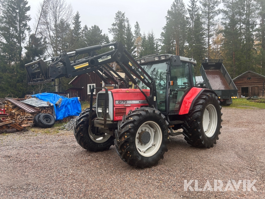 Traktor Massey Ferguson 6170 med lastare