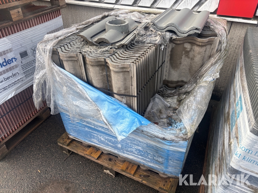 Takpannor Benders Candor mellangråa ca 200st