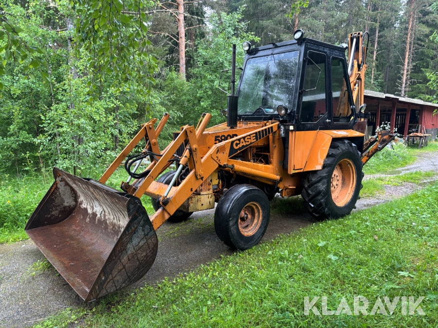 Traktorgrävare Case 580B