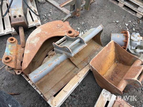 3st skopa & snabbfäste med S40-fäste