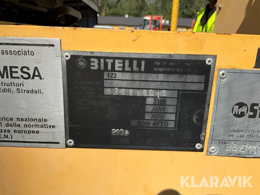 Asfaltsläggare Bitelli BB611C