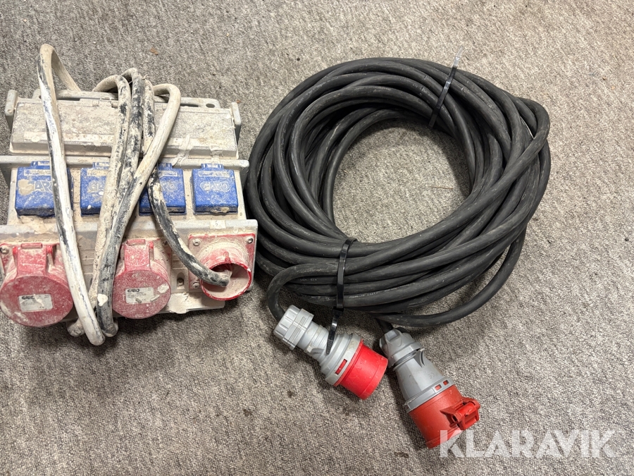 Elcentral 3fas / förlängningskabel