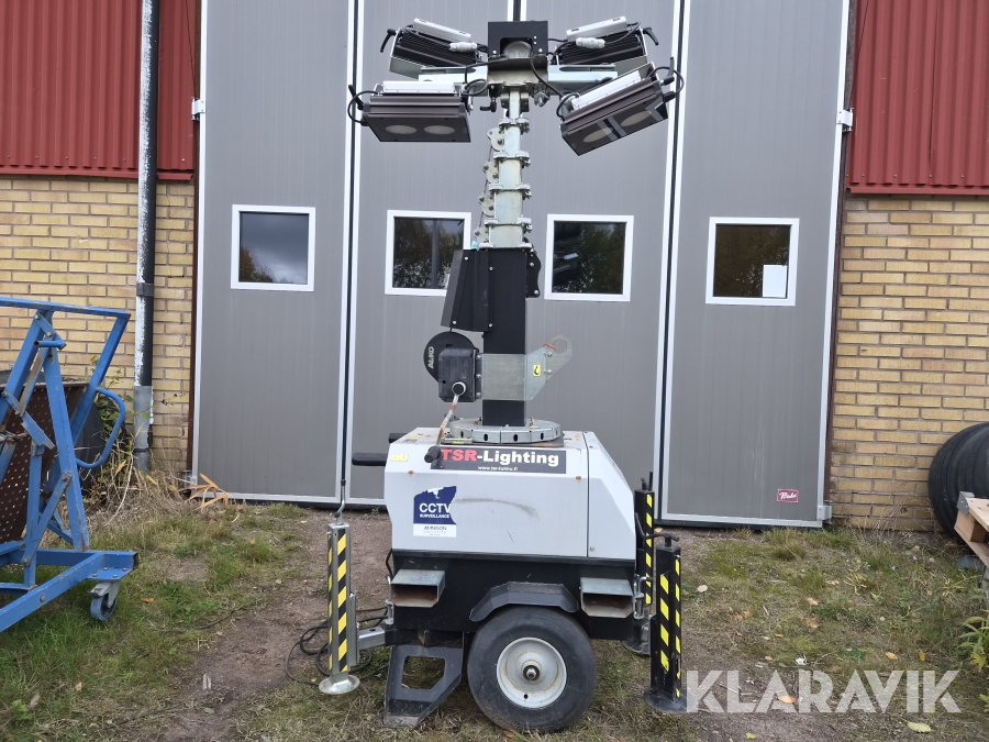 Belysningsmast LuxTower LUX C GREEN Roterbar med LED lampor