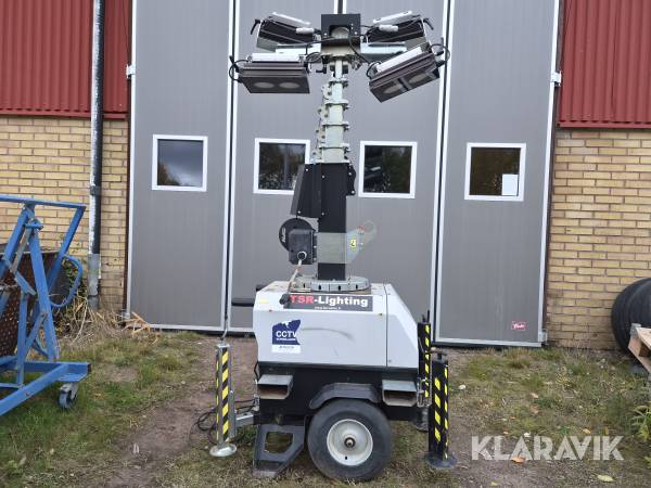 Belysningsmast LuxTower LUX C GREEN Roterbar med LED lampor