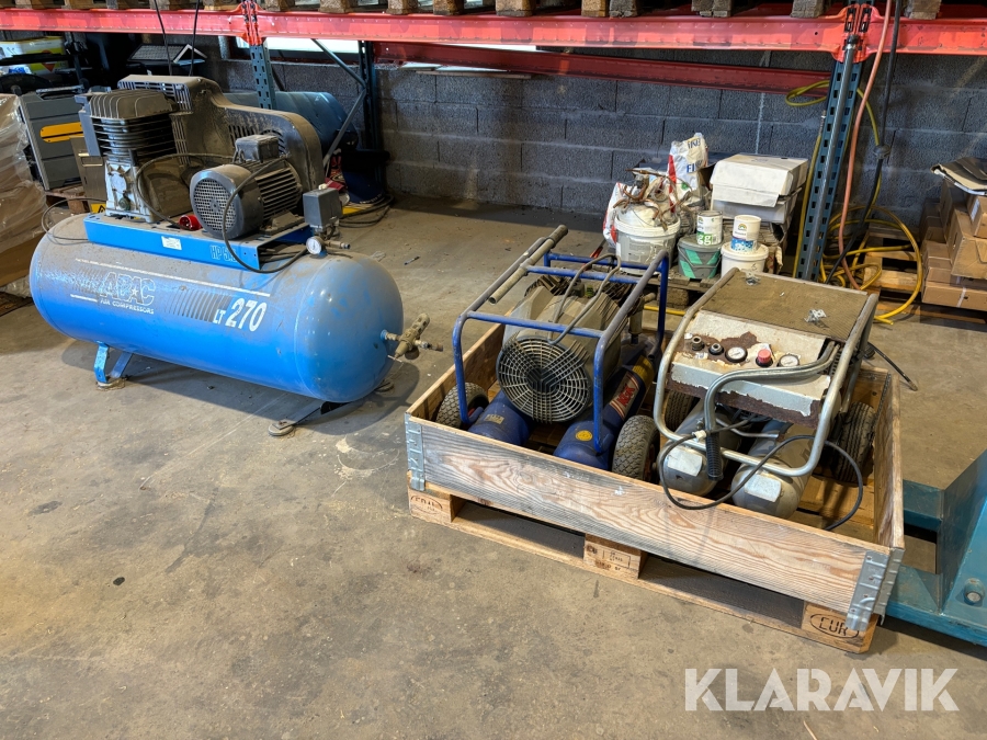 Kompressorer 3 st ABAC, KGK, MFT