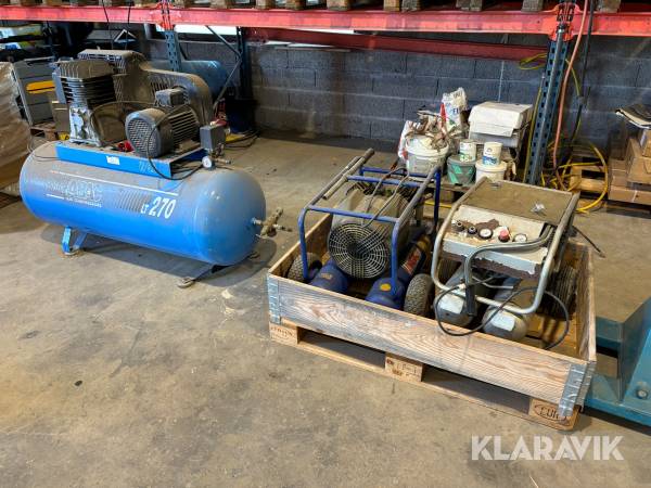 Kompressorer 3 st ABAC, KGK, MFT