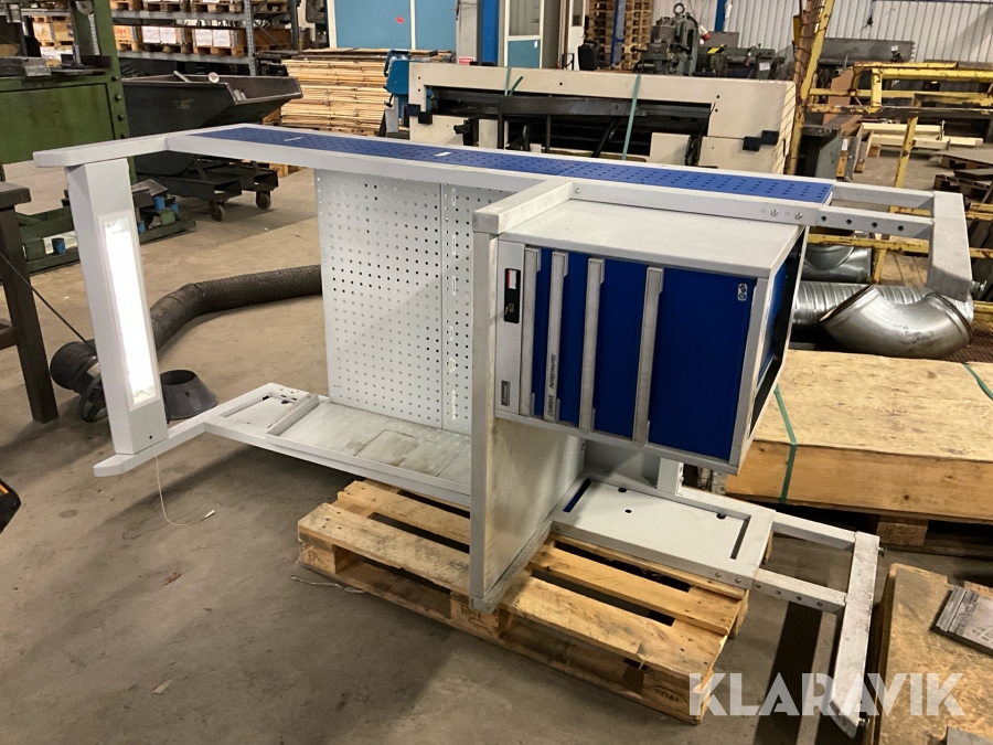 Arbetsbänk GS med belysning och lådhurts