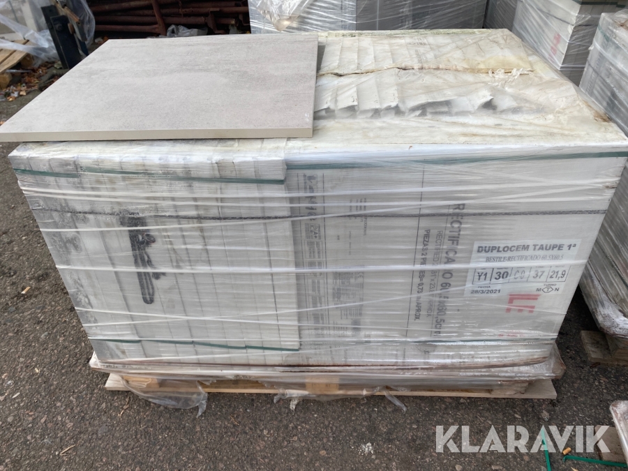 Markplattor 5 pallar Bestile Duplocem Taupe