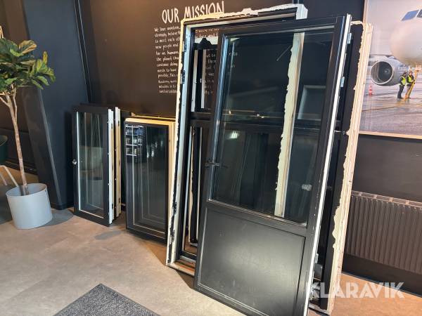 3-luftsfönster och fönsterdörr Snidex