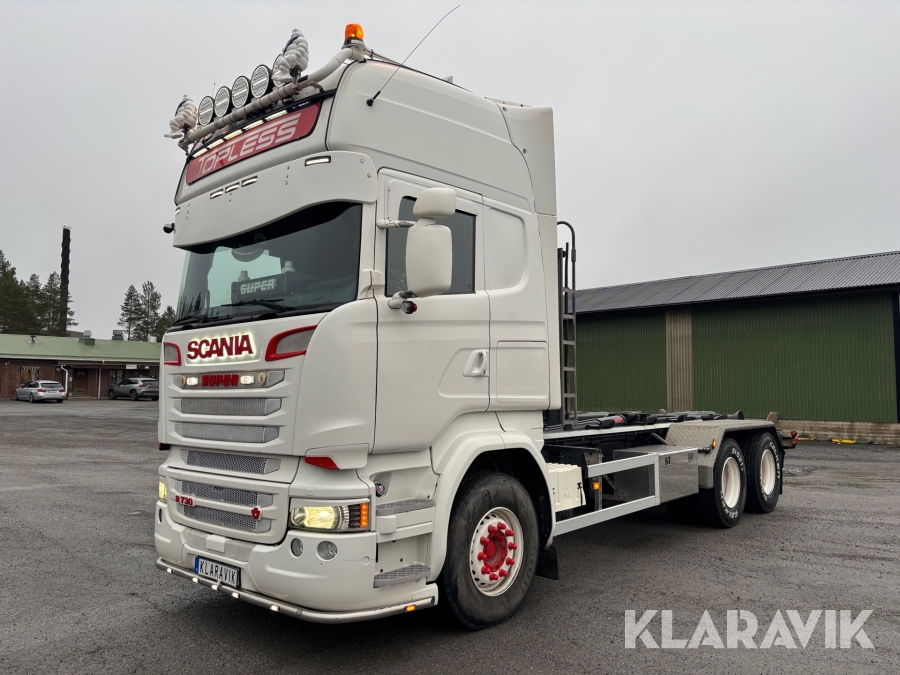 Lastväxlare Scania R730 Topline Euro 6 med Hiab XR24