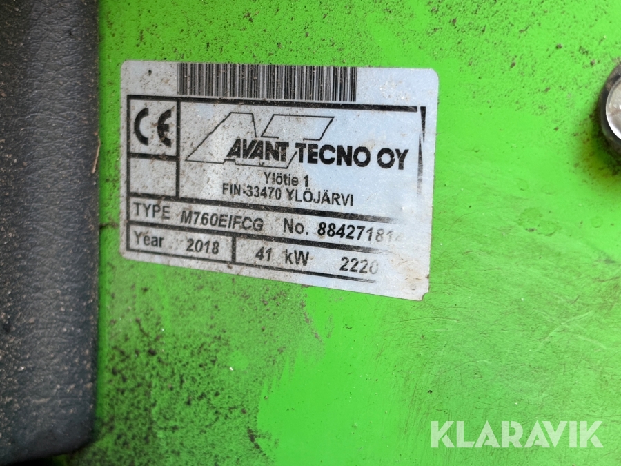 Kompaktlastare Avant 760i optidrive