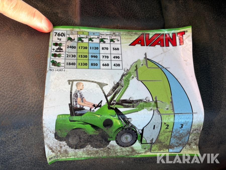 Kompaktlastare Avant 760i optidrive
