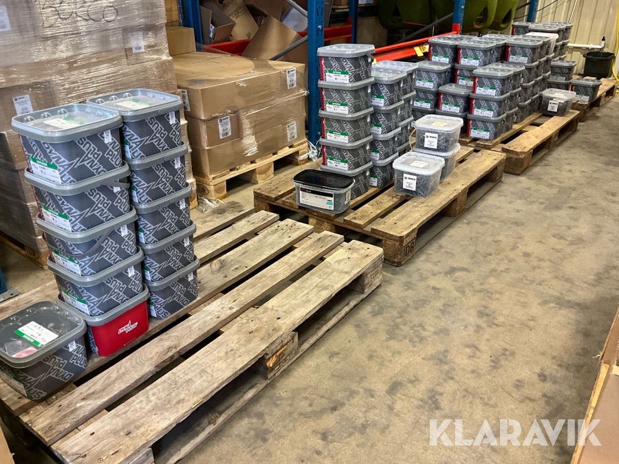 Träskruv Dyna Plus Och Borco försänkt, ca 73 000 st, C4 för utomhusbruk, olika dimensioner