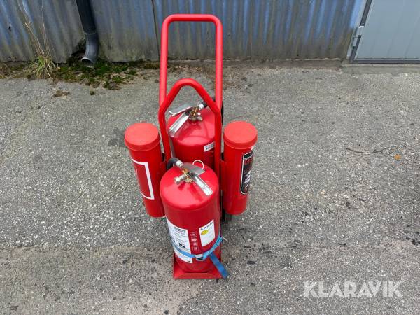 Brandsläckare på vagn Presto