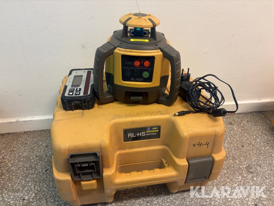 Planlaser Topcon RL-H5A inkl mottagare och laddare