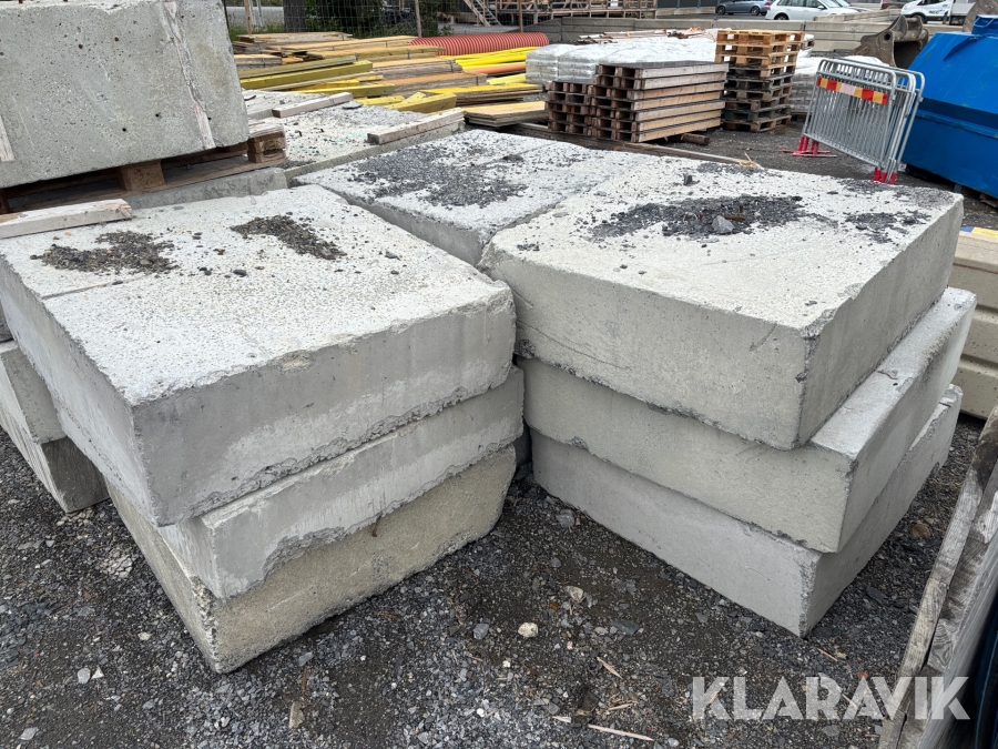 Betongvikter 10 st 1500kg