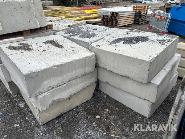 Betongvikter 10 st 1500kg