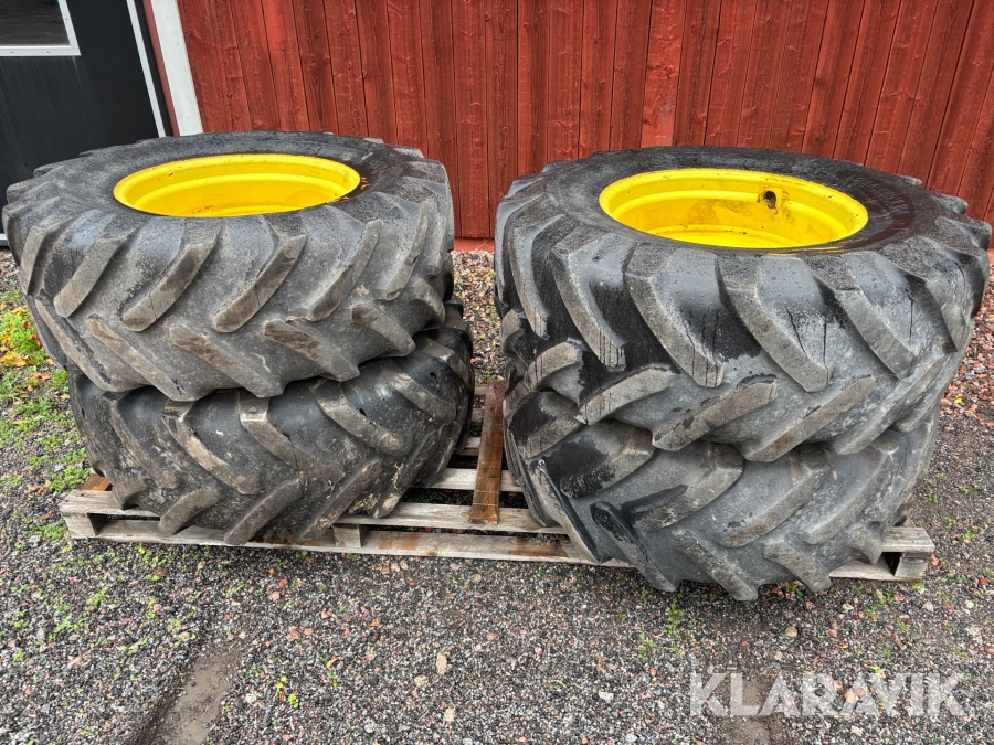 Kompletta hjul Michelin 17.5 LR24
