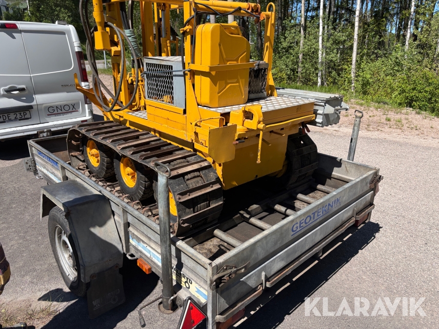 Borrbandvagn inkl. Släp Geotech 1000 